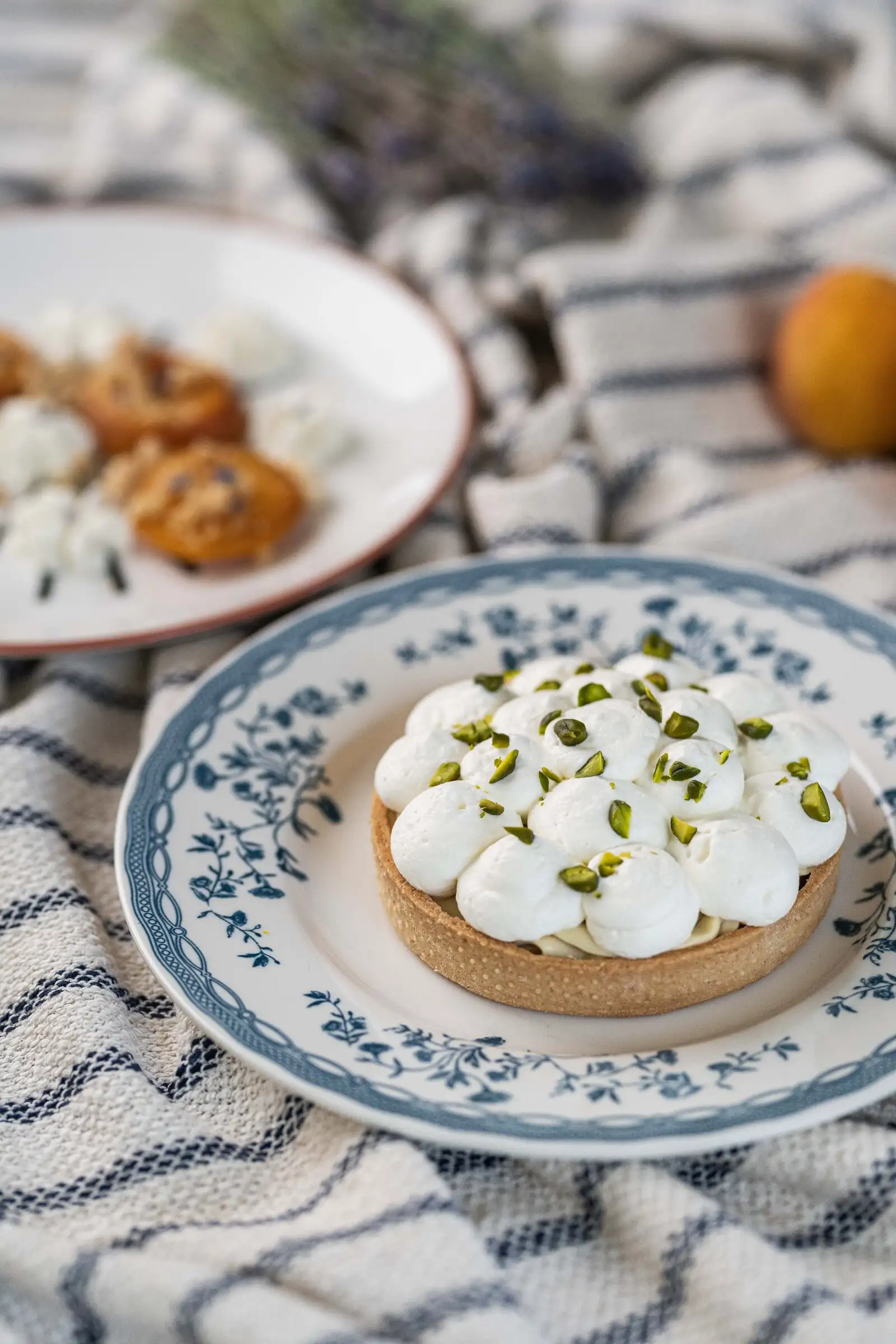 Tartelette crème et pistaches