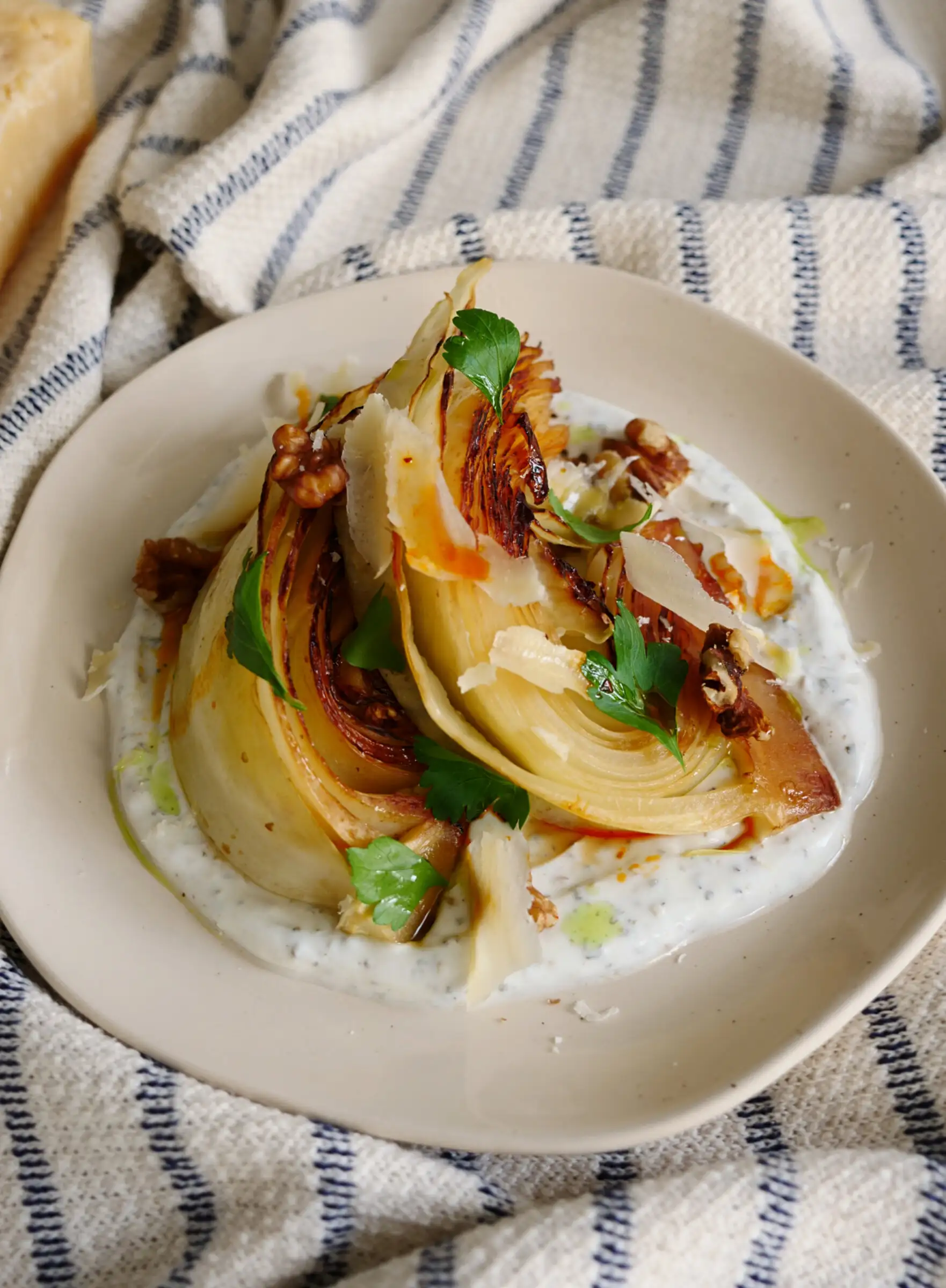 Fenouil confit sur crème